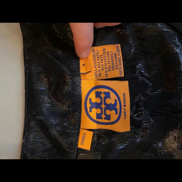 Black Tory Burch nice blouse. - Picture 2 of 4